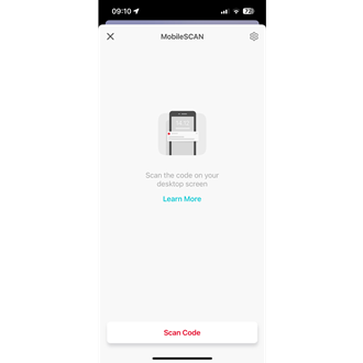 screenshot of the Mobilescan screen in Citadele mobile app